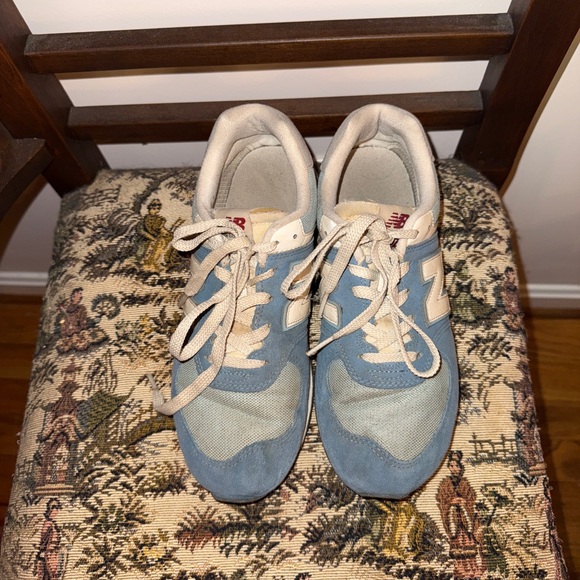 💙 New Balance 574 Women’s Sneakers – Blue & Cream – Size 5.5 - Picture 7 of 14